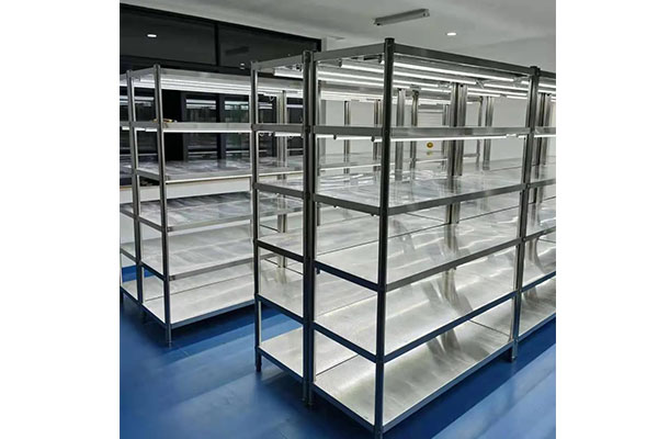 組培室流水線內(nèi)景及不銹鋼組培架（培養(yǎng)架）